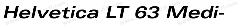 Helvetica LT 63 Medi字体转换